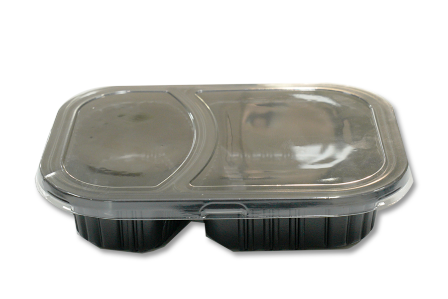 PP Double Grid Take a Way Box with OET lid