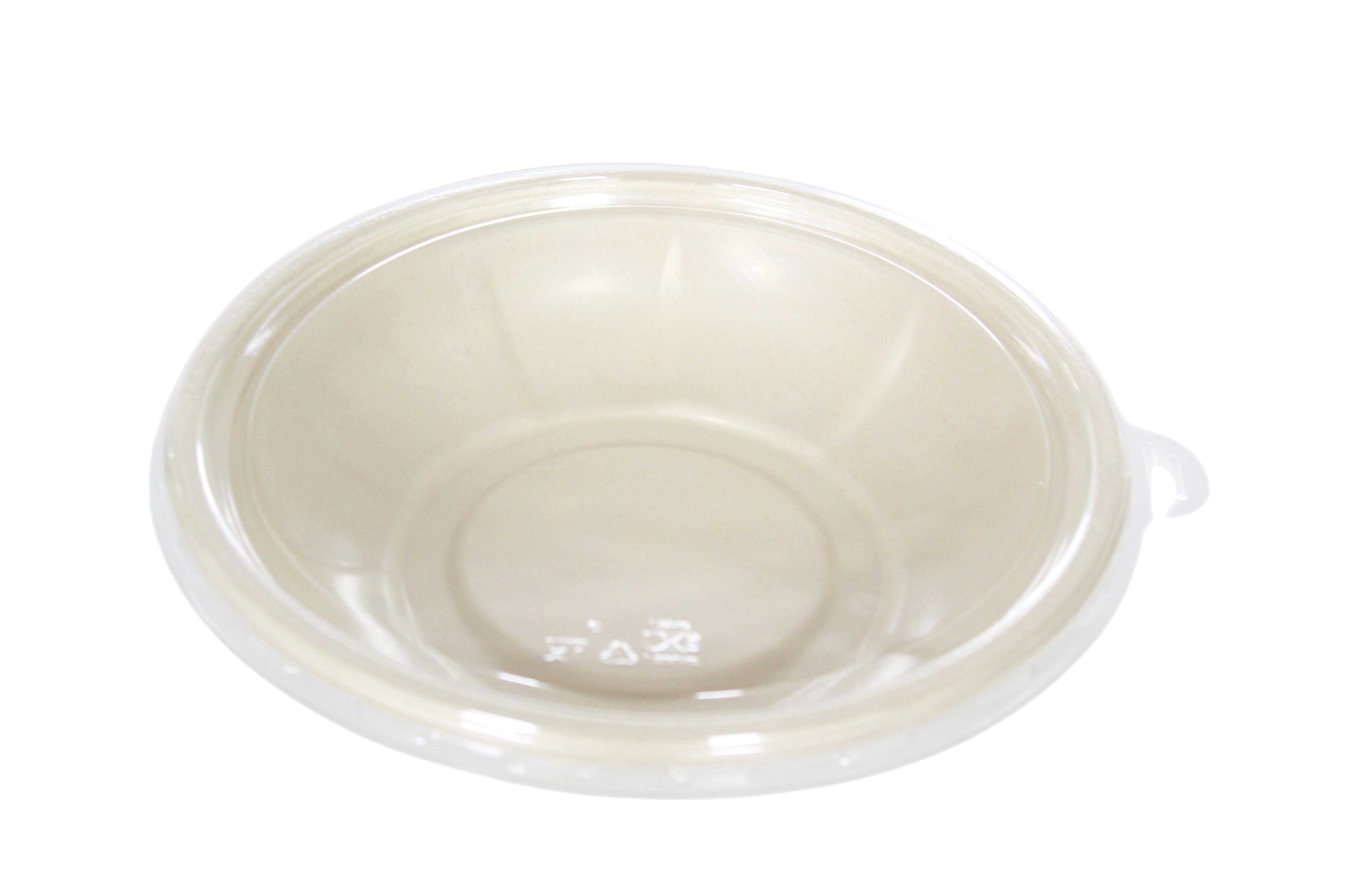 8.15 inch Sugarcane bowl with PET lid
